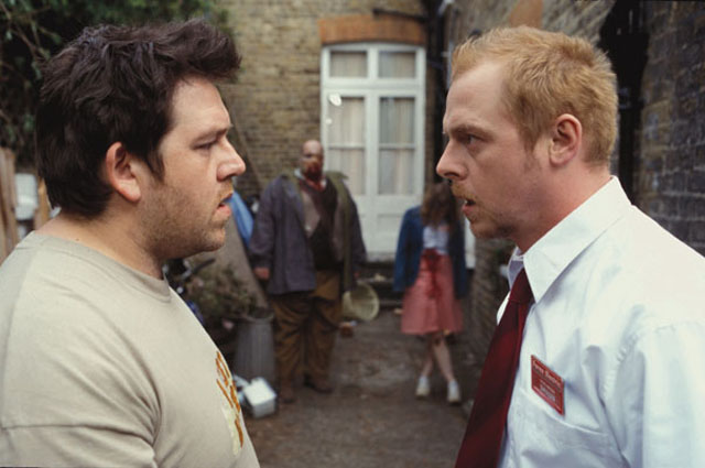 In the Beginning: Nick Frost and Simon Pegg in ‘Shaun of the Dead’