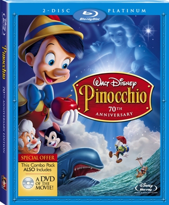 Pinocchio will be released on Blu-Ray on March 10th, 2009.