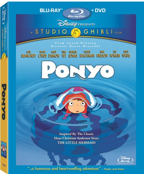 Ponyo was released on DVD and Blu-ray on March 2nd, 2010.