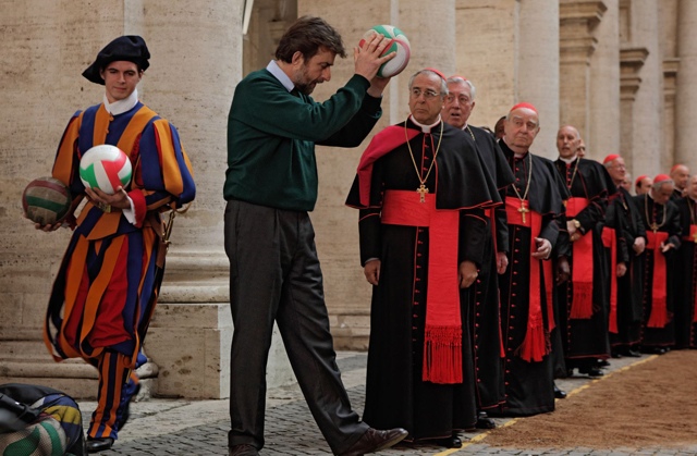 The Conclave of Cardinals Play the Game in ‘We Have a Pope’