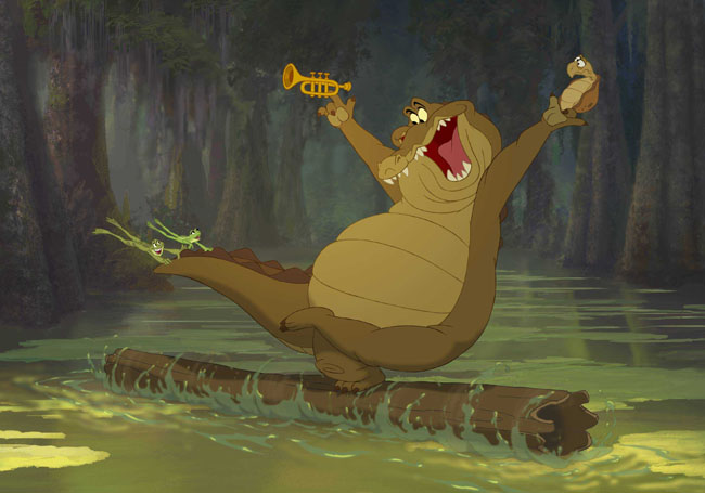 The Jazzy Alligator Louis Struts his Stuff in ‘The Princess and the Frog’