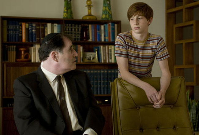 Richard Kind as Uncle Arthur and Aaron Wolff as Danny in ‘A Serious Man’