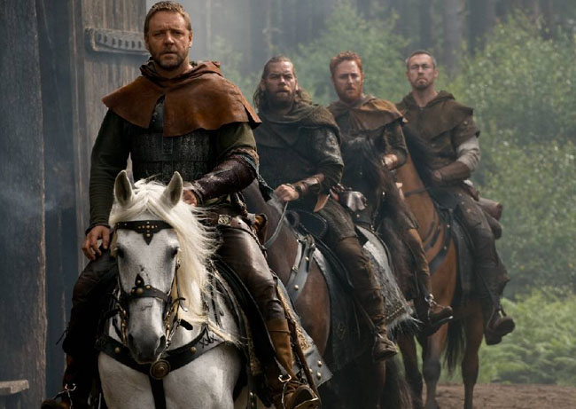 Russell Crowe, Alan Doyle, Scott Grimes and Kevin Durand star in Ridley Scott’s Robin Hood.