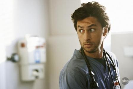 Zach Braff stars in the season premiere of Scrubs on ABC on January 6th, 2009.