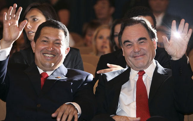 Hugo Chávez and Oliver Stone in ‘South of the Border’