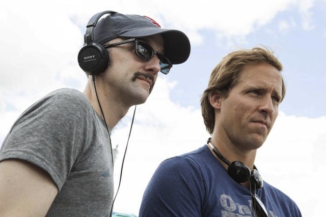 Filmmakers Jim Rash and Nat Faxon on the set of The Way, Way Back.