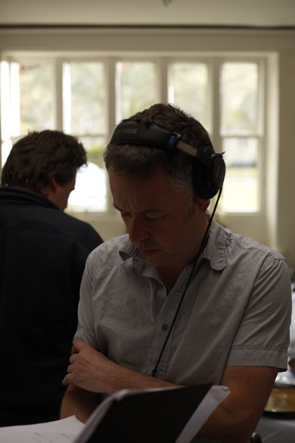 Michael Winterbottom on the set of his new comedy, The Trip.