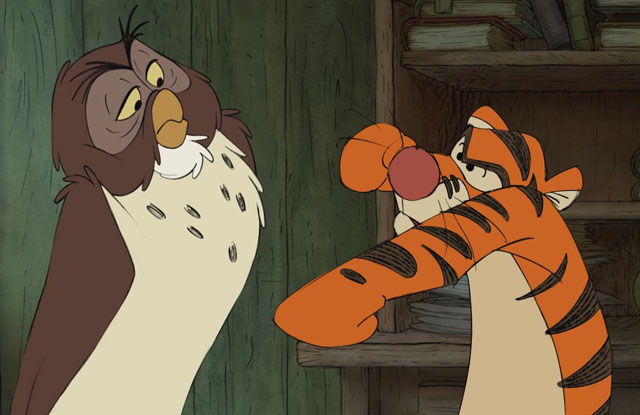 Owl (voice of Craig Ferguson) and Tigger (Jim Cummings) in ‘Winnie the Pooh’