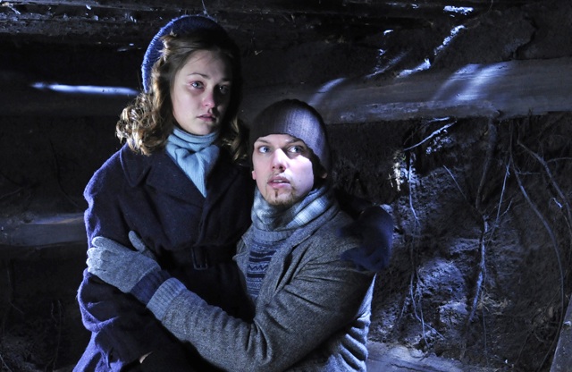 The Lovers: Melody Klaver (Erica) and Jamie Campbell Bower (Jack) in ‘Winter in Wartime’