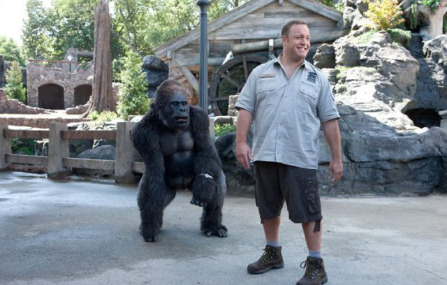 Kevin in Wonderland: Bernie the Gorilla (voice of Nick Nolte) and Griffin (Kevin James) in ‘Zookeeper’