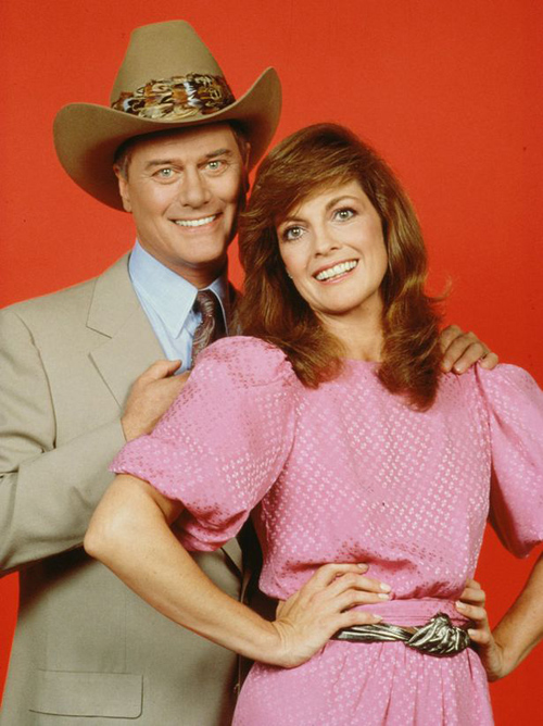 Larry Hagman, Linda Gray