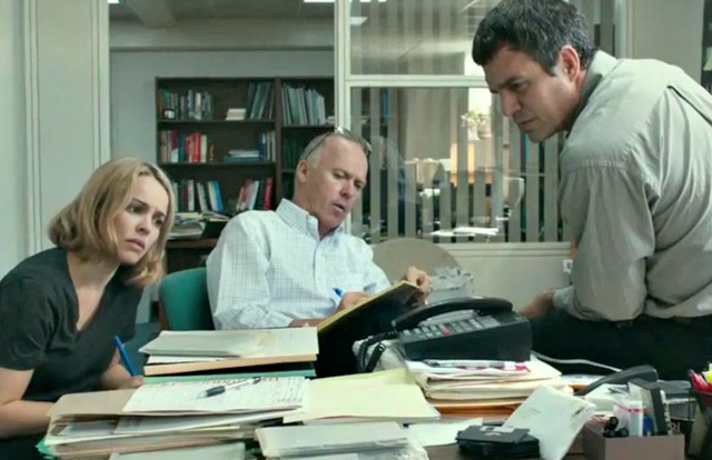 Rachel McAdams, Michael Keaton, Mark Ruffalo