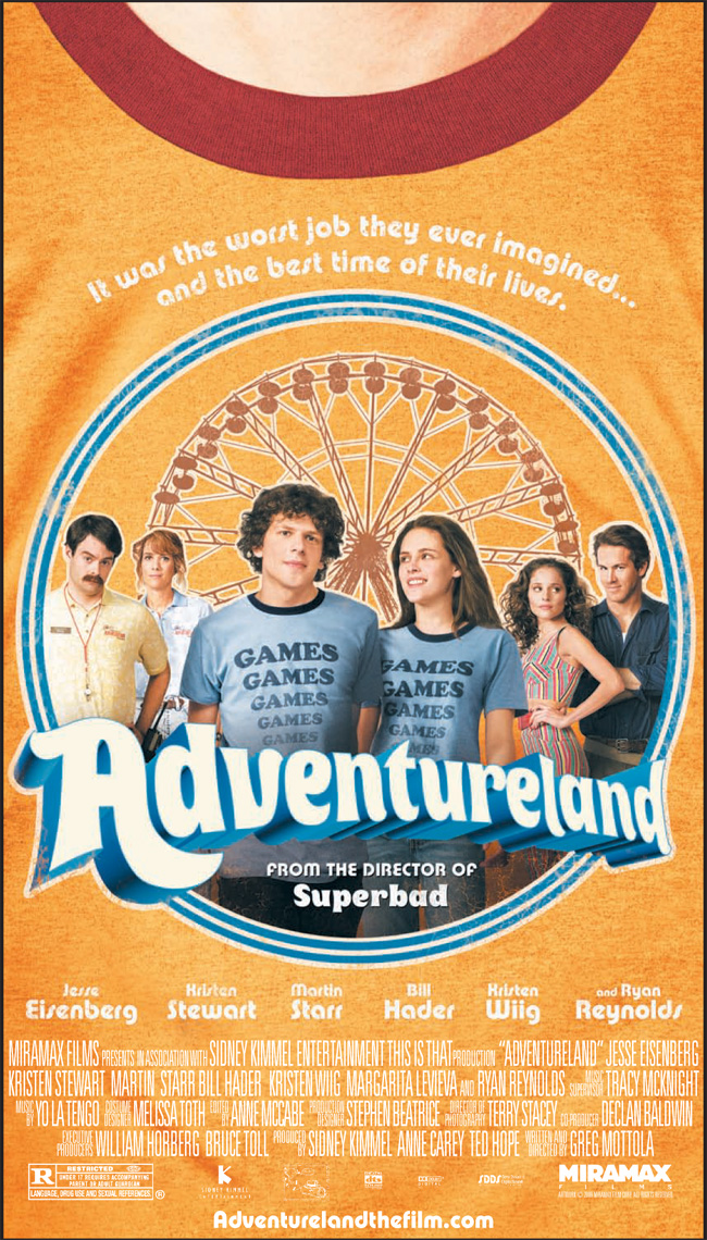 The poster for Adventureland from the director of Superbad