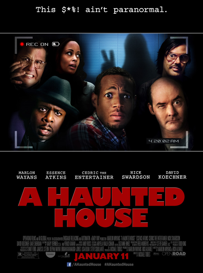 The movie poster for A Haunted House from Marlon Wayans