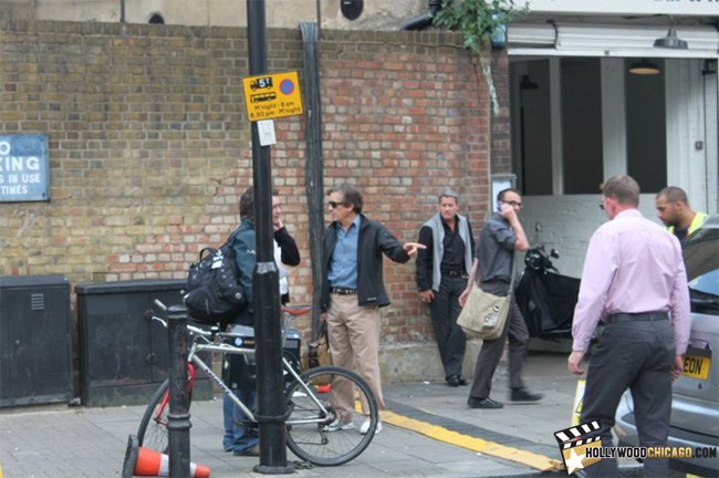 Alon Aboutboul on the set of The Dark Knight Rises on May 19, 2011