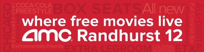 Free movies, snacks and drinks at AMC Randhurst 12