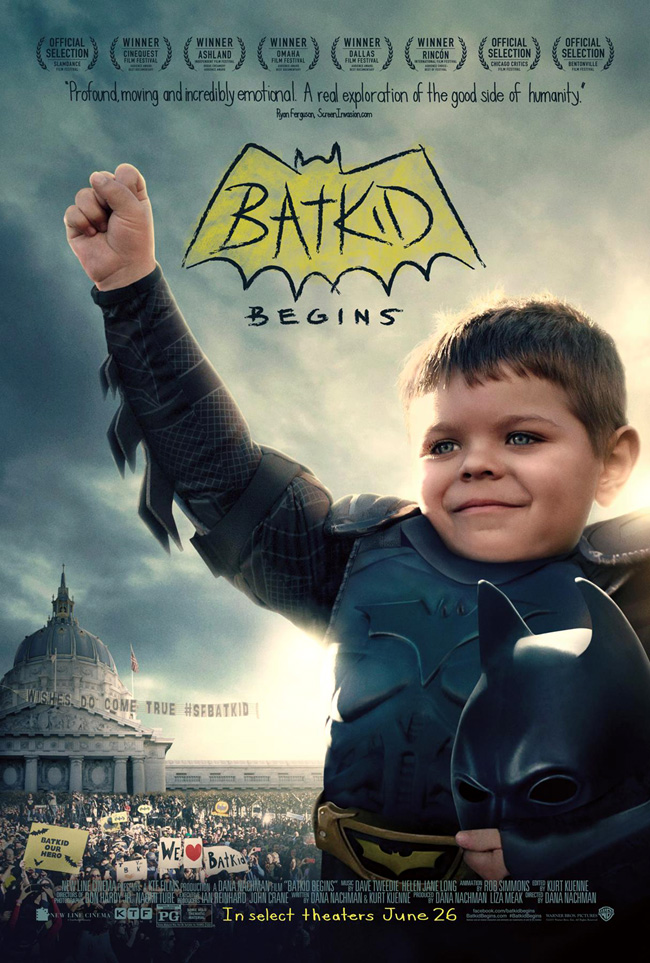 The movie poster for Batkid Begins