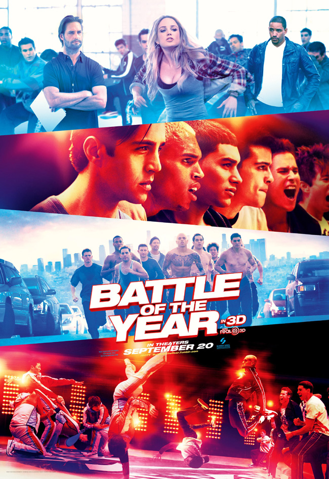 The movie poster for Battle of the Year starring Chris Brown and Josh Holloway