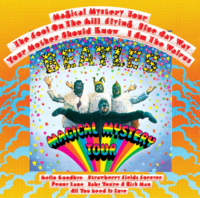 The poster for The Beatles: Magical Mystery Tour