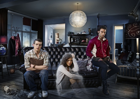 Being Human - (l to r) George (Russell Tovey), Annie (Lenora Crichlow) and Mitchell (Aidan Turner).