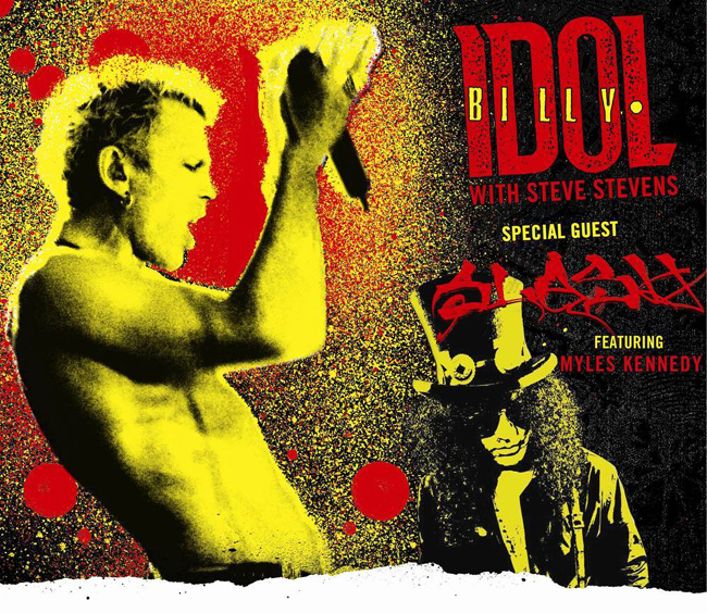 Billy Idol and Slash at Chicago's Riviera Theatre on Sept. 8, 2010