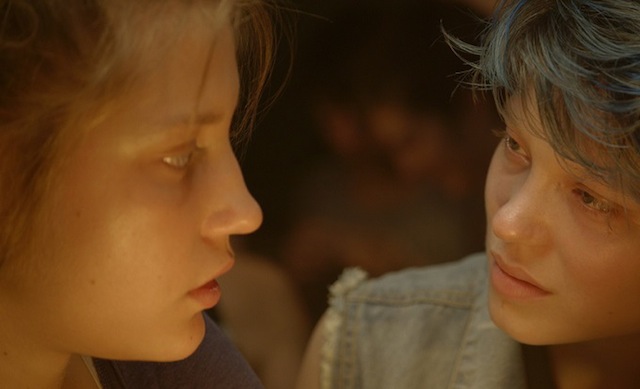 Adèle Exarchopoulos and Léa Seydoux star in Abdellatif Kechiche’s Blue is the Warmest Color.