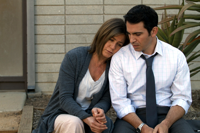 Jennifer Aniston and Chris Messina in Cake