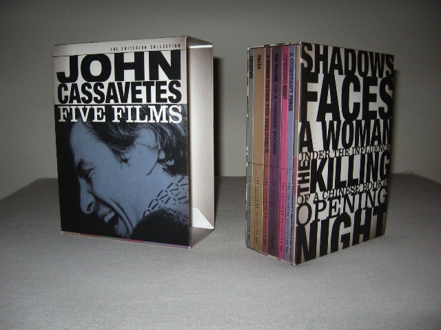 Cassavetes: Five Films was released on Criterion Blu-ray and re-released on Criterion DVD on October 22, 2013