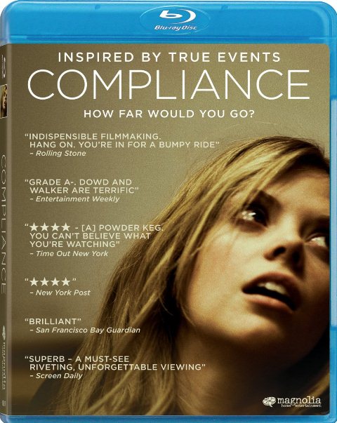 Compliance was released on Blu-ray and DVD on January 8, 2013