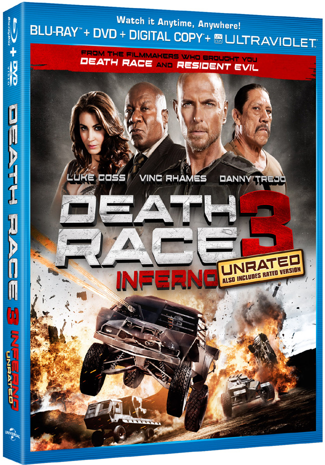 Death Race 3: Inferno came to Blu-ray and DVD combo pack on Jan. 22, 2013