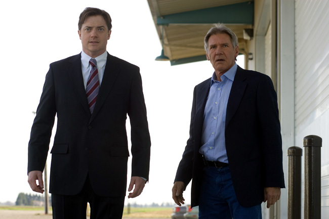 Brendan Fraser (left) and Harrison Ford in Extraordinary Measures