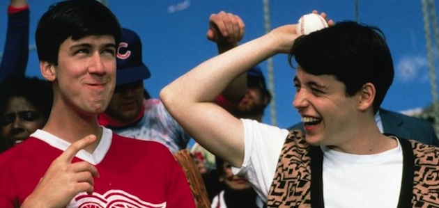 Alan Ruck and Matthew Broderick star in John Hughes’s 1986 comedy Ferris Bueller’s Day Off.