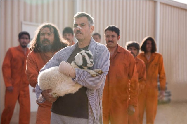 George Clooney is a friend to goats and prisoners in Grant Heslov’s The Men Who Stare at Goats.