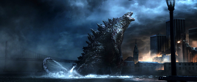 A scene from 2014's Godzilla
