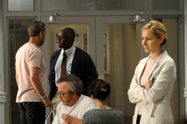 Andre Braugher as Dr. Nolan with Hugh Laurie as Dr. Gregory House for the sixth season of House