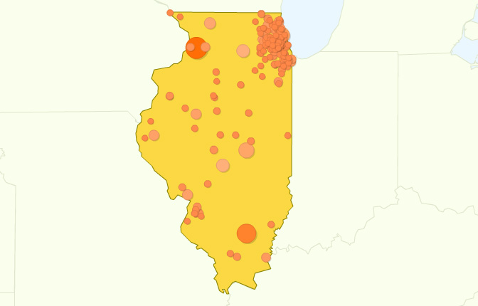 Google Analytics traffic density for HollywoodChicago.com