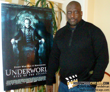 Underworld: Rise of the Lycans writer and actor Kevin Grevioux in Chicago on Jan. 19, 2009