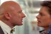 James Tolkan and Michael J. Fox in "Back to the Future"