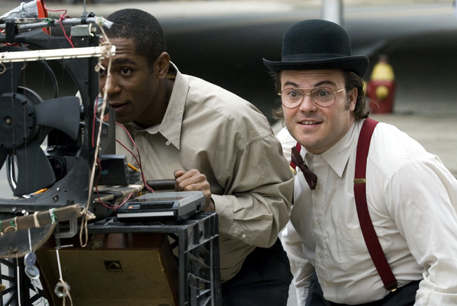 Mos Def (left) and Jack Black in Be Kind Rewind