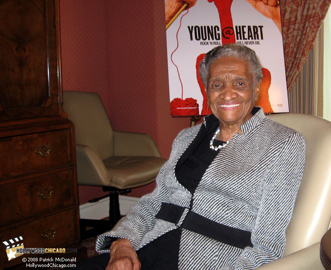 Young@Heart choral member Dora Morrow in Chicago on March 27, 2008