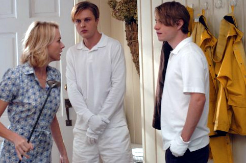 Naomi Watts, Michael Pitt (middle) and Brady Corbet in Funny Games