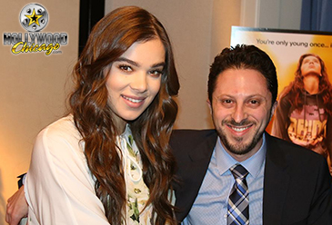 Hailee Steinfeld with Adam Fendelman for The Edge of Seventeen