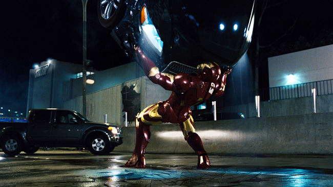 Iron Man is in the throes of a pitched battle with a determined nemesis in Iron Man