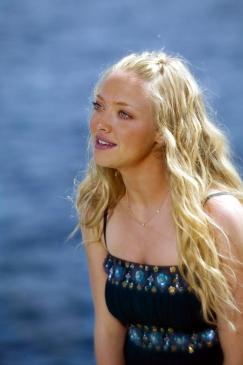 Amanda Seyfried as Sophie Sheridan in the musical romantic comedy Mamma Mia!