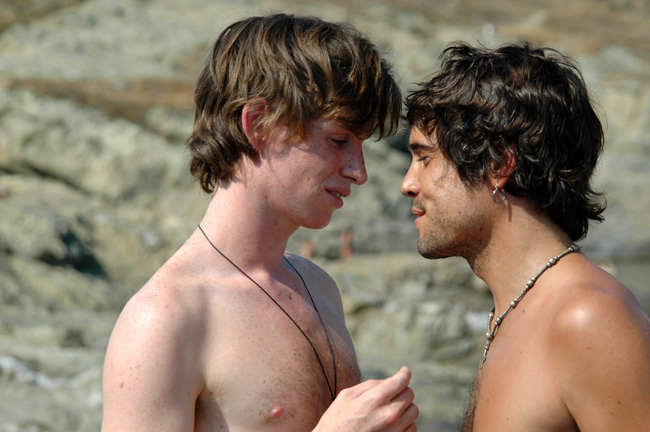 Eddie Redmayne (left) in Savage Grace