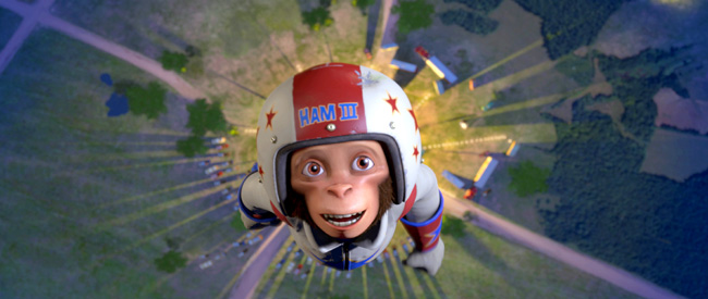 Ham III (Andy Samberg) – the slacker grandson of the first chimp blasted into space before manned spaceflight – takes off into out-of-this-world adventure and comedy in Space Chimps