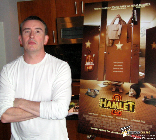 Hamlet 2 star Steve Coogan in Chicago on July 30, 2008