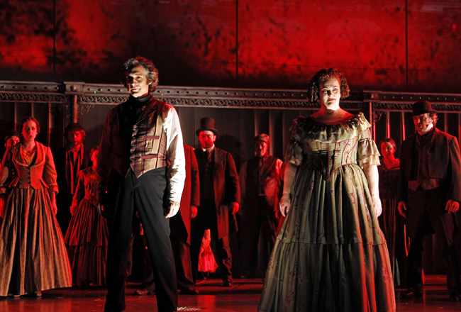 Gregg Edelman and Liz McCartney in Drury Lane Theatre's Sweeney Todd