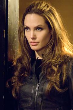 Angelina Jolie as Fox in the action-thriller that tells the tale of one apathetic nobody's transformation into an unparalleled enforcer of justice in Wanted