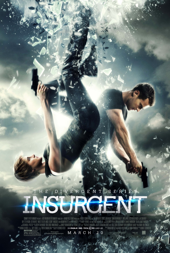 The movie poster for The Divergent Series: Insurgent starring Shailene Woodley